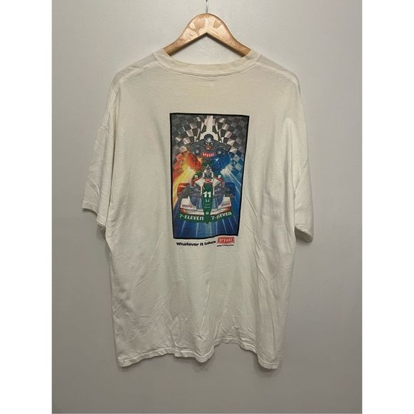 Vintage NACCAR Racing White T-Shirt Size XL - Picture 3 of 3